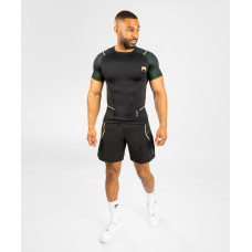 Рашгард Venum Fusion 2.0 Men’s Rashguard Short Sleeves Black Yellow