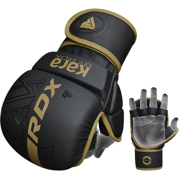 Рукавиці для MMA RDX F6 Kara Shooter Sparring Gloves Golden
