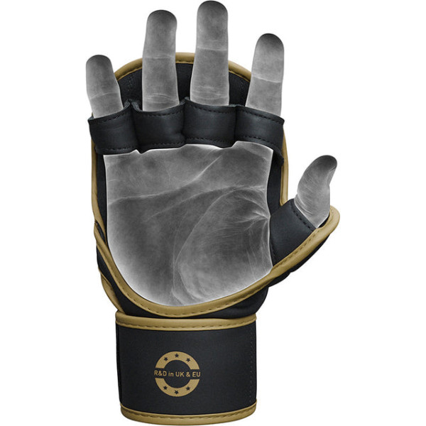 Рукавиці для MMA RDX F6 Kara Shooter Sparring Gloves Golden