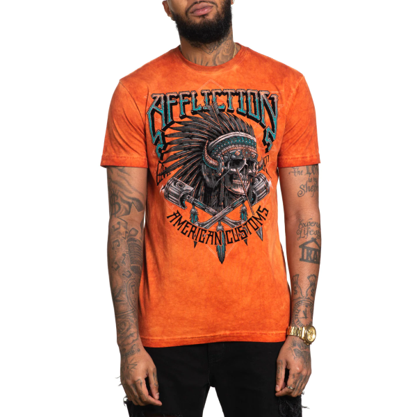 Футболка Affliction Native Grind Koi Oil Stain