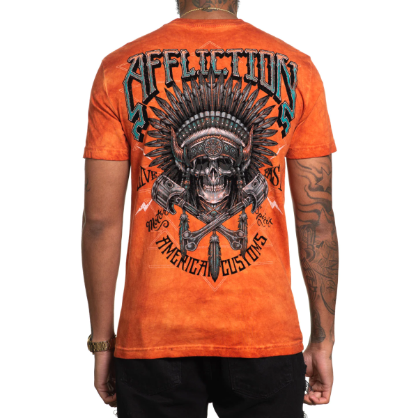 Футболка Affliction Native Grind Koi Oil Stain