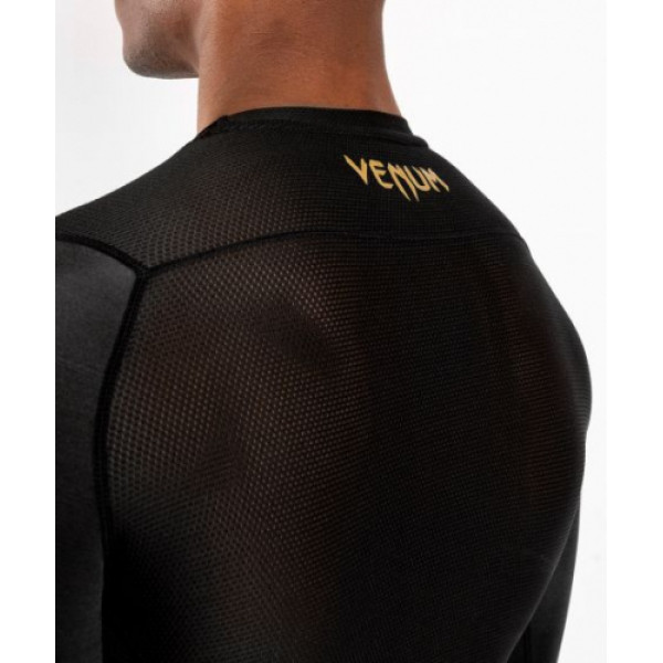 Рашгард Venum G-Fit Long Sleeves Rashguard Black Gold