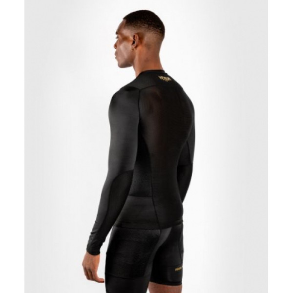 Рашгард Venum G-Fit Long Sleeves Rashguard Black Gold