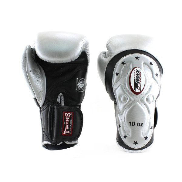 Боксерські рукавиці Twins Velcro Extra Design BGVL6-MK Black Silver