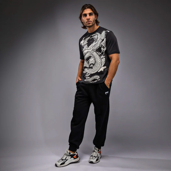 Футболка Venum Dragon’s Flight Men’s T-Shirt Charcoal Grey Cream White