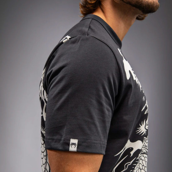 Футболка Venum Dragon’s Flight Men’s T-Shirt Charcoal Grey Cream White