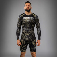 Рашгард Venum Invader Long Sleeve Rashguard Black Sand