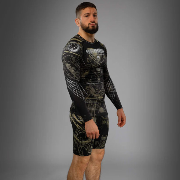 Рашгард Venum Invader Long Sleeve Rashguard Black Sand