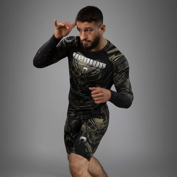 Рашгард Venum Invader Long Sleeve Rashguard Black Sand