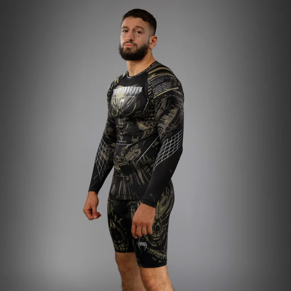 Рашгард Venum Invader Long Sleeve Rashguard Black Sand