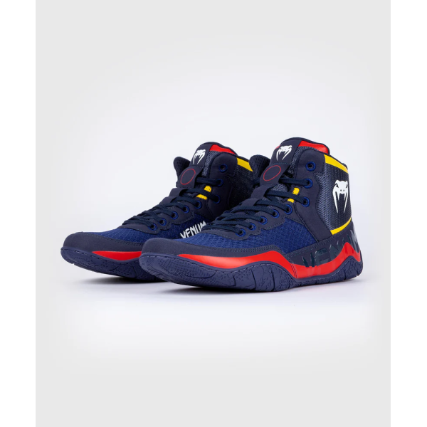 Борцівки Venum Elite Wrestling Shoes Blue Yellow