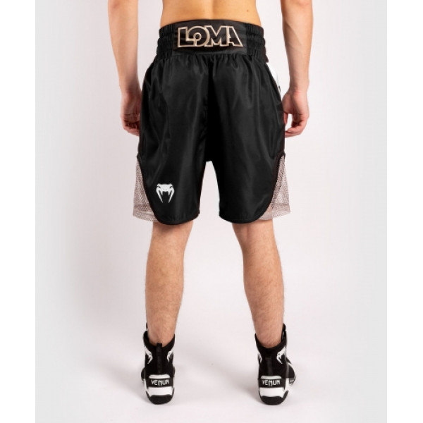 Шорти для боксу Venum Arrow Loma Sіgnature Collection Boxing Shorts Black White