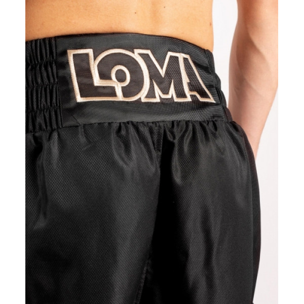 Шорти для боксу Venum Arrow Loma Sіgnature Collection Boxing Shorts Black White
