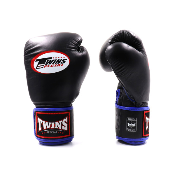 Боксерські рукавиці Twins Velcro Mesh Edition BGVLA1 Black Blue