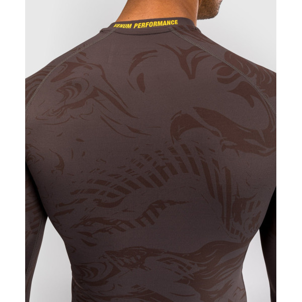 Рашгард UFC Venum FIGHT WEEK 4.0 Men's Long Sleeve Rashguards Dark Brown