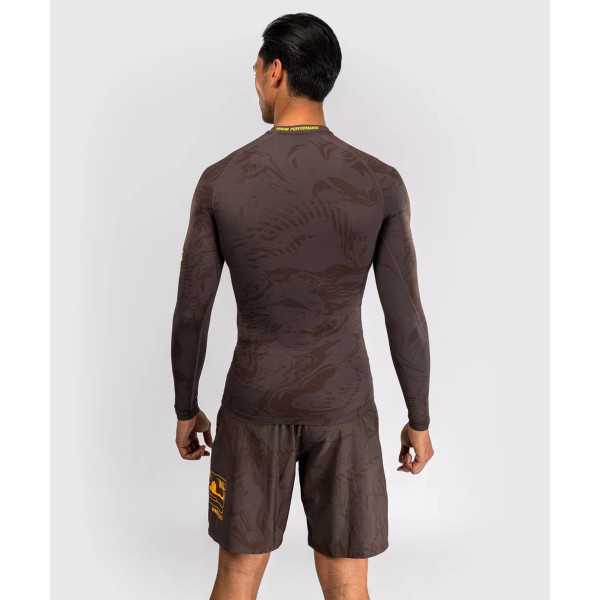 Рашгард UFC Venum FIGHT WEEK 4.0 Men's Long Sleeve Rashguards Dark Brown