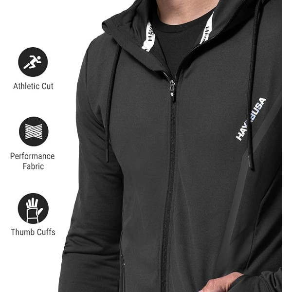 Худі Hayabusa Men’s Zip-Up Performance Hoodie Black