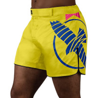 Шорти для MMA Hayabusa Mid-Thigh Icon Fight Shorts Yellow Blue