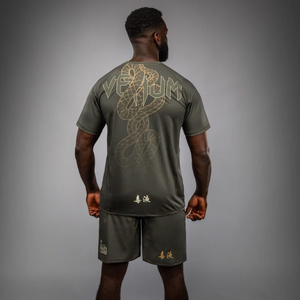 Футболка Venum Serpenti Dry Tech T-Shirt Khaki Bronze Ivory