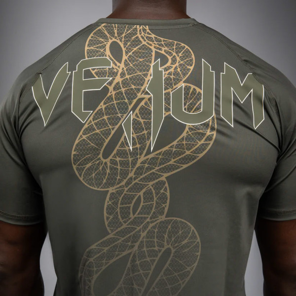 Футболка Venum Serpenti Dry Tech T-Shirt Khaki Bronze Ivory