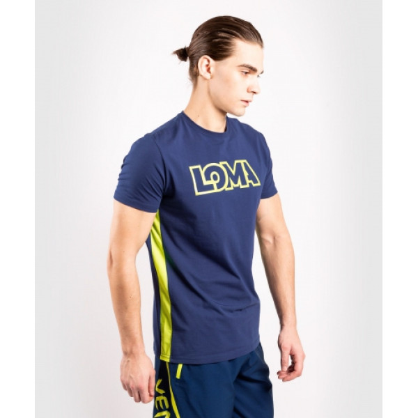Футболка Venum Origins T-shirt Loma Edition Blue Yellow