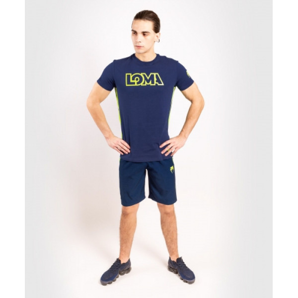 Футболка Venum Origins T-shirt Loma Edition Blue Yellow