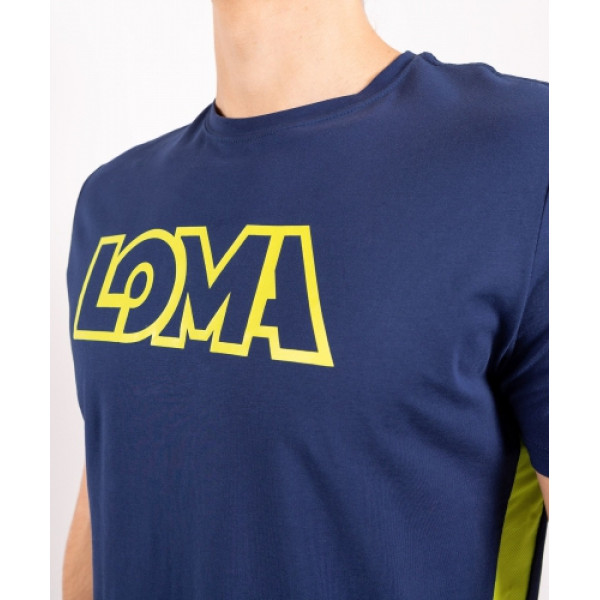 Футболка Venum Origins T-shirt Loma Edition Blue Yellow