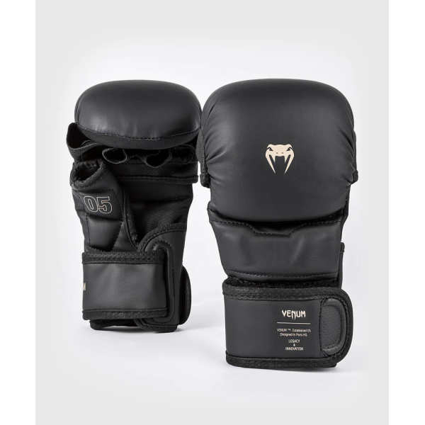 Рукавички для ММА Venum Impact Evo MMA Gloves - Black Beige