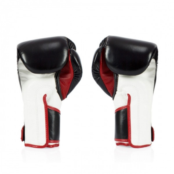 Боксерські рукавиці Fairtex BGV6 Angular Sparring Boxing Gloves Black White Red