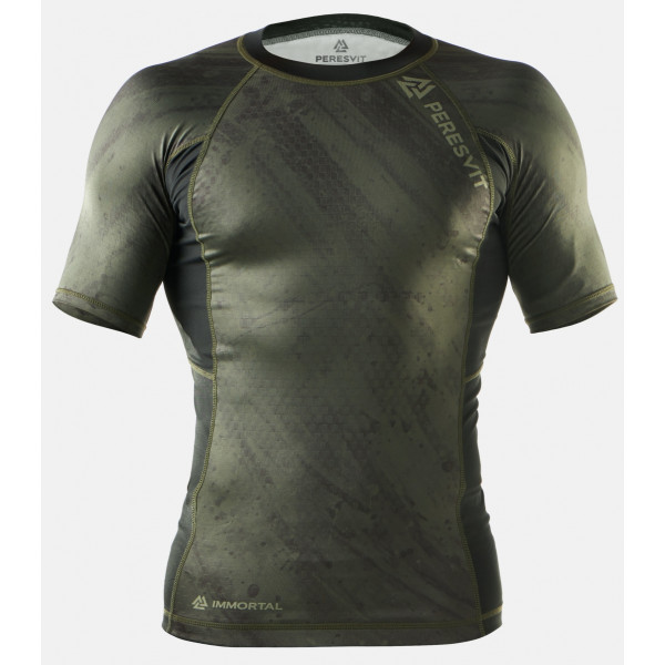 Рашгард Peresvit Immortal 2.0 Military Green Short Sleeve Rash Guard