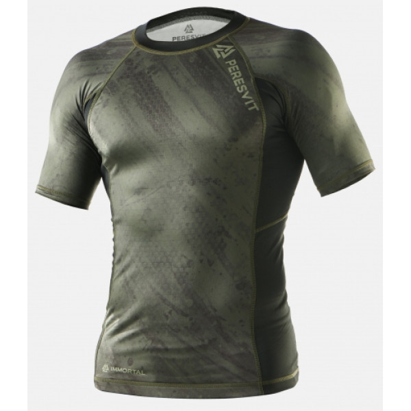 Рашгард Peresvit Immortal 2.0 Military Green Short Sleeve Rash Guard