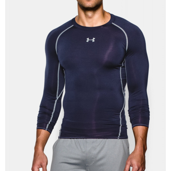 Компресійна футболка Under Armour HeatGear Compression Long Sleeve Midnight Navy