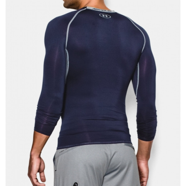 Компресійна футболка Under Armour HeatGear Compression Long Sleeve Midnight Navy