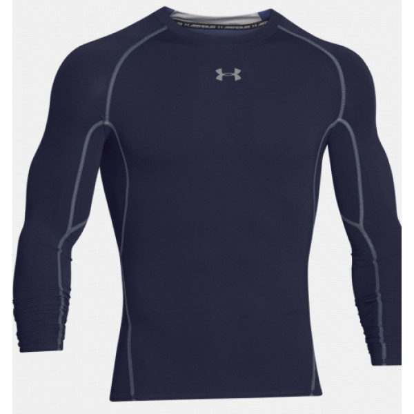 Компресійна футболка Under Armour HeatGear Compression Long Sleeve Midnight Navy