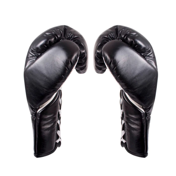 Бойові боксерські рукавиці Cleto Reyes Official Leather Fight Gloves Black