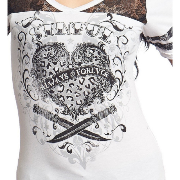Жіноча футболка Sinful By Affliction Ginger June Tee