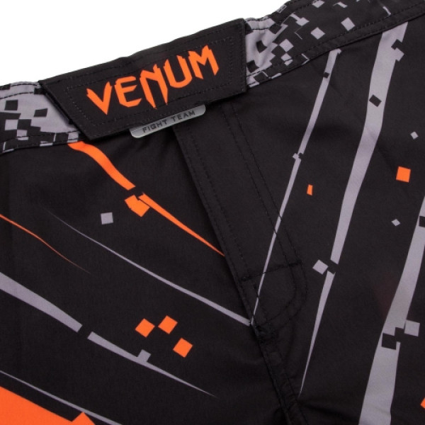 Шорти для MMA Venum Pixel Fightshorts Black Orange
