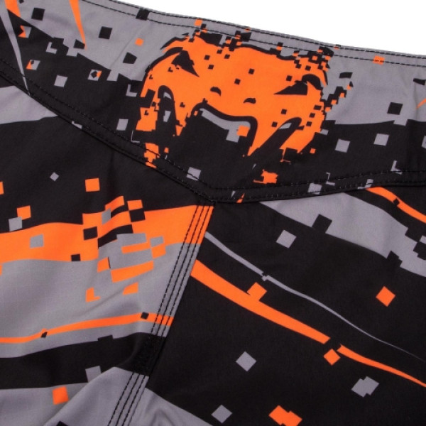 Шорти для MMA Venum Pixel Fightshorts Black Orange