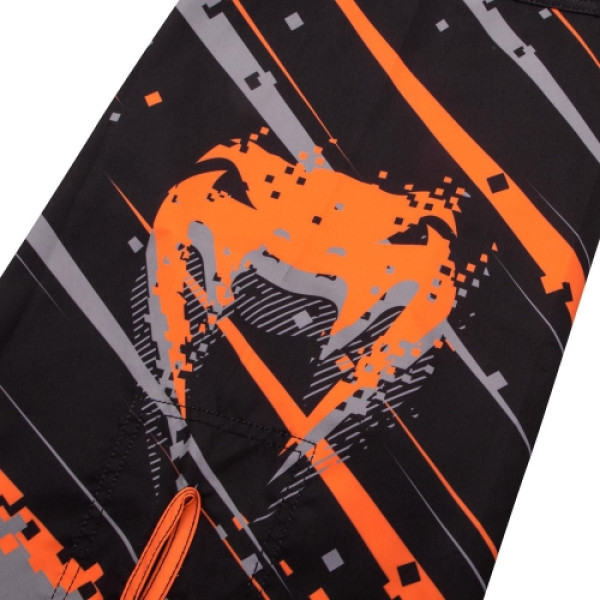 Шорти для MMA Venum Pixel Fightshorts Black Orange