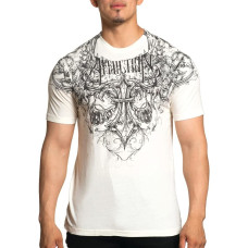 Футболка Affliction Vertibrate Vintage White