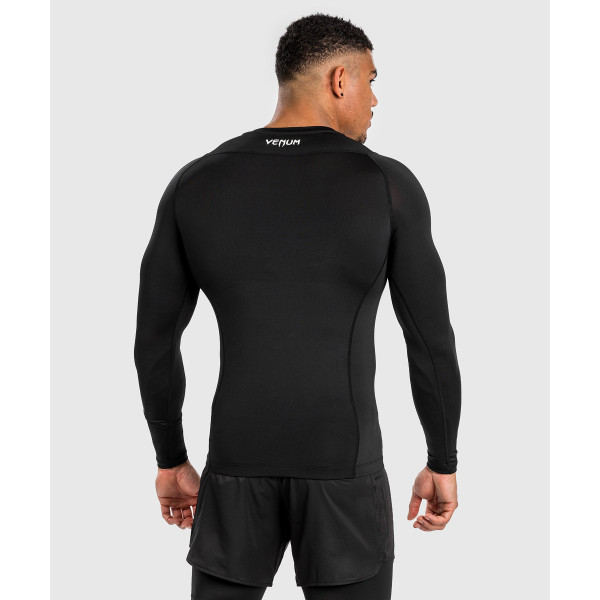 Рашгард з довгим рукавом Venum Attack Longsleeve Rashguard Black
