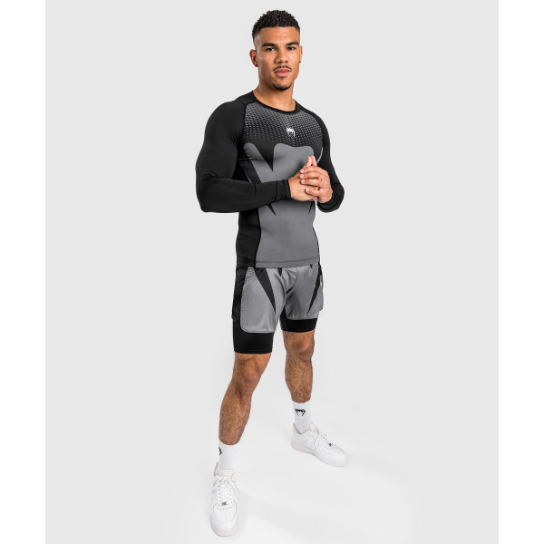 Рашгард з довгим рукавом Venum Attack Longsleeve Rashguard Black