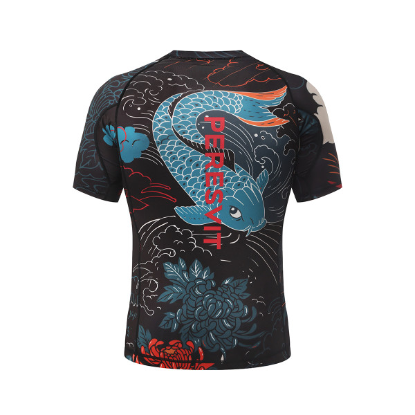 Рашгард з коротким рукавом Peresvit Koi Blue Orange Red
