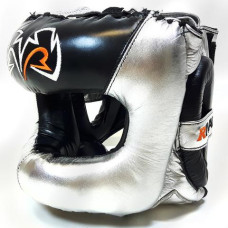 Боксерський шолом з бампером Rival Guerrero RHGFS3 Facesaver Headgear Silver