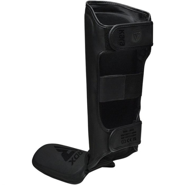 Захист гомілки RDX F6 Kara MMA Shin Instep Guards Matte Black