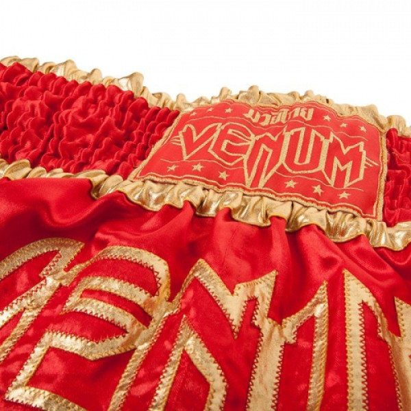 Шорти для тайського боксу Venum Korat Muay Thai - Red Gold