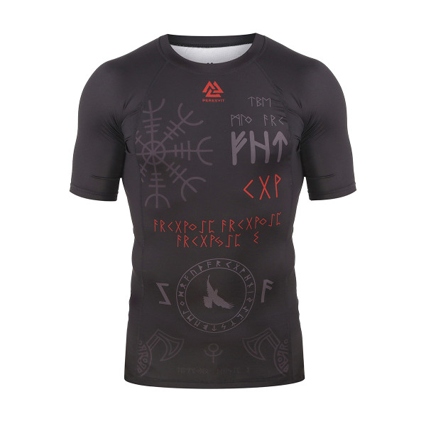 Рашгард Peresvit Valhalla Black Short Sleeve