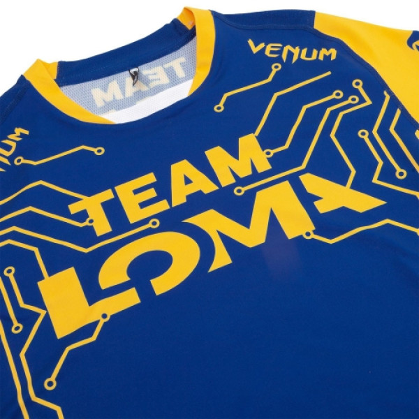 Футболка Venum Loma Fight Dry Tech T-shirt Blue Yellow