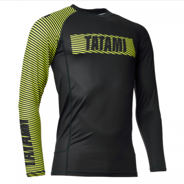 Рашгард Tatami Essential 3.0 Long Sleeve Rash Guard Black Yellow