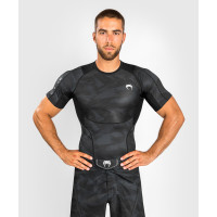 Компресійна фуболка Venum Electron 3.0 Rashguard Short Sleeves Black
